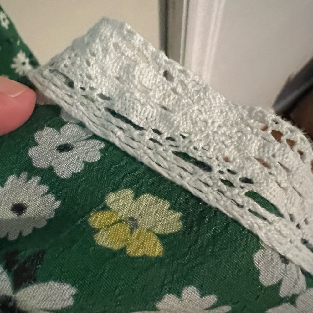 NWT Free People Green Floral Dress - Picture 6 of 9